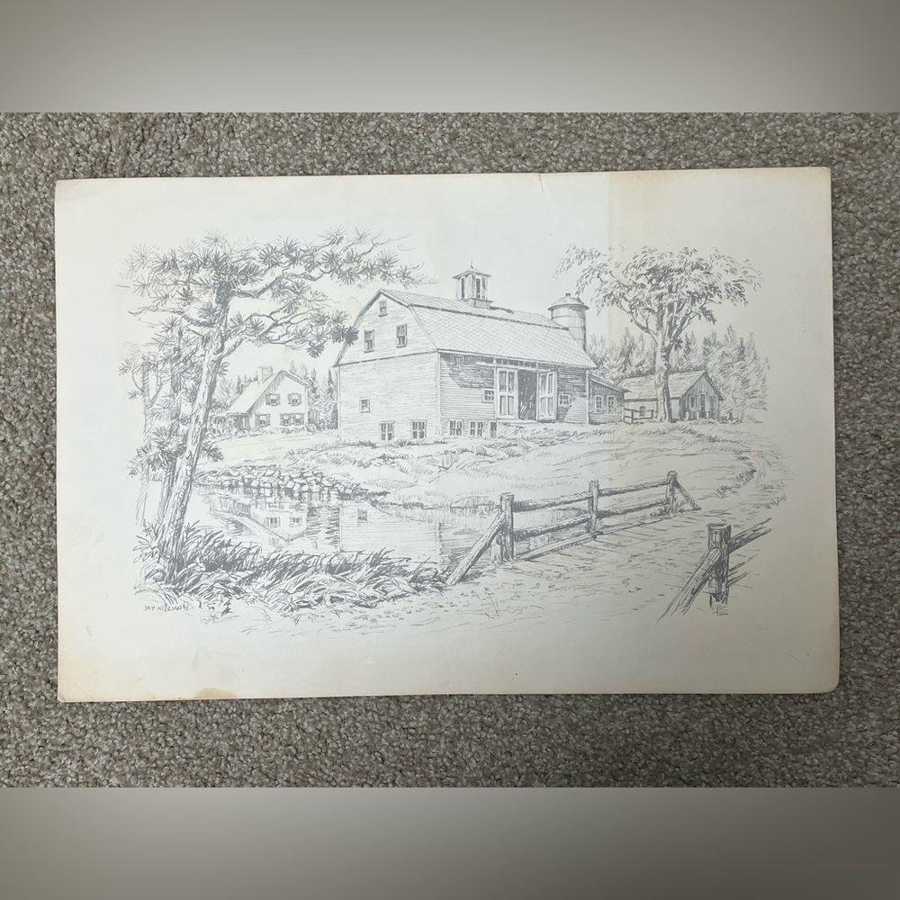Vintage 1950s Signed Jay Killam Prints